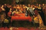 Valentine Cameron Prinsep Prints A Venetian Gaming-House in the Sixteenth Century painting